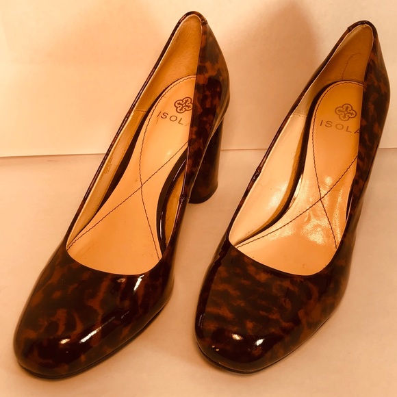 Isola Eleni Cinnamon Leopard Patent Pump - Picture 2 of 6